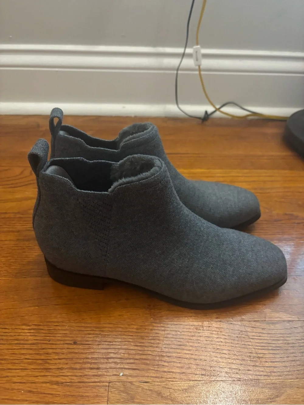 Vivaia Ryan Ankle Boots Booties US 8.5 EU 39.5 Gray Winter Edition Fur Inside